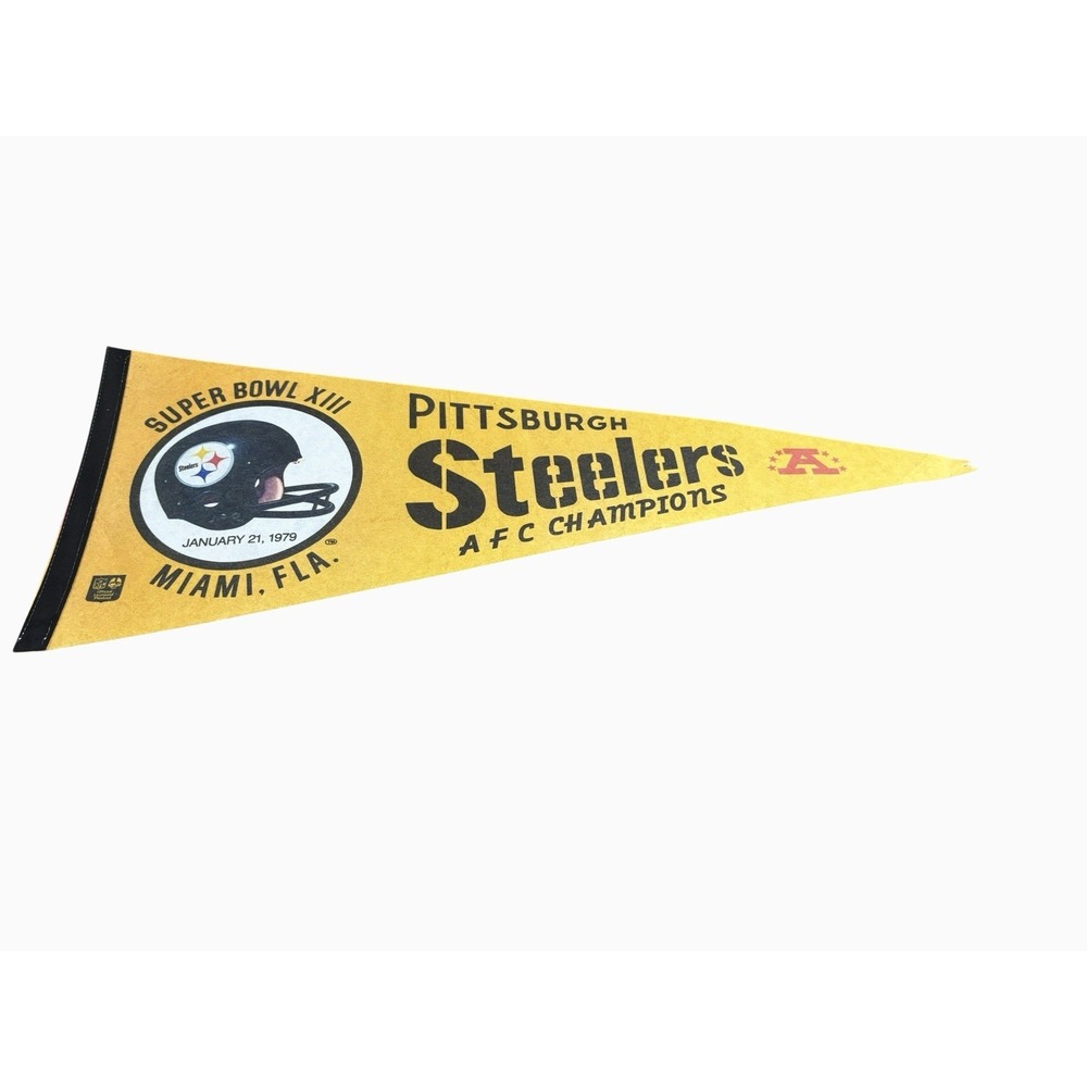 Super Bowl X - Pittsburg Steelers Authentic Game Pennant NFL